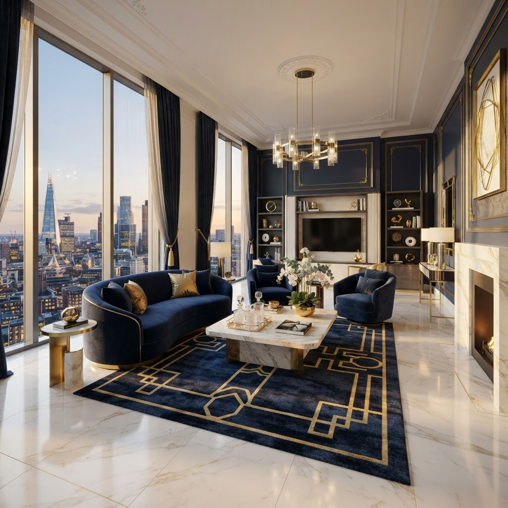 Elegant luxury living room interior